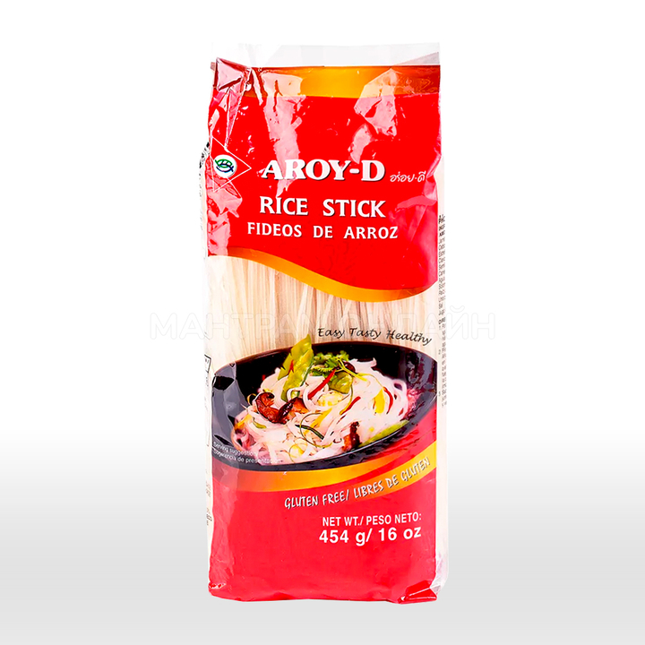Лапша рисовая Aroy-D Rice Stick 1 мм 454 г