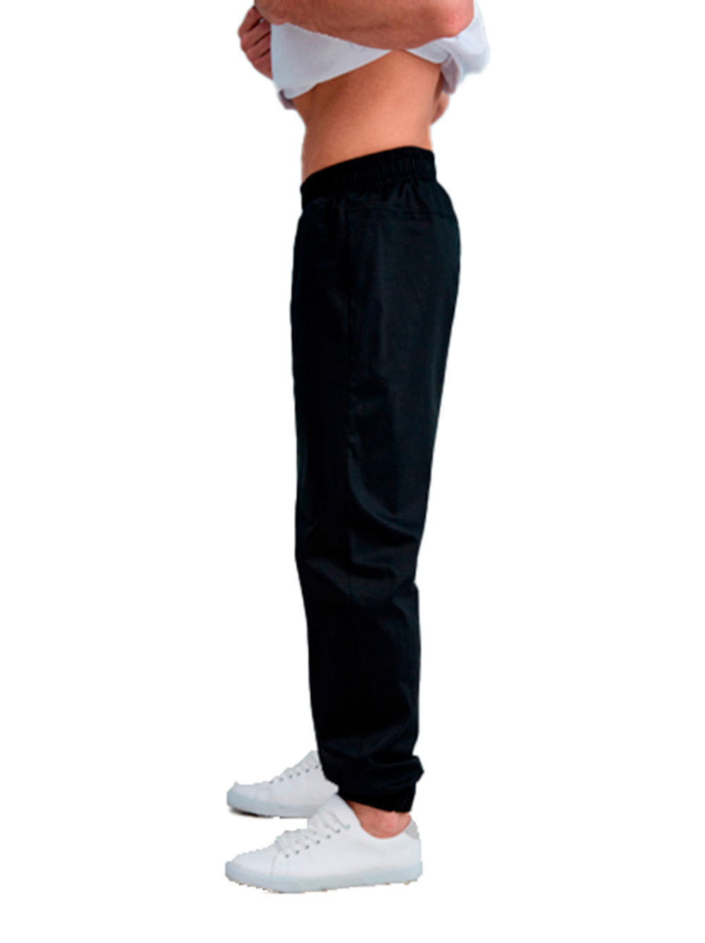 Джоггеры медицинские мужские Dr. Nice DRN621 с манжетами на резинке, черный, 52