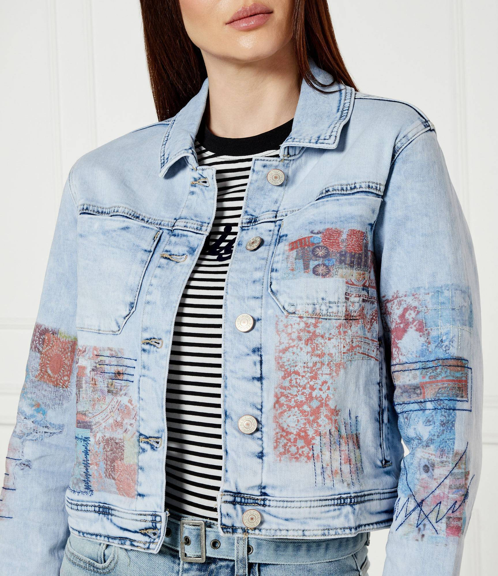 Джинсовая куртка CHAQ_LOS ANGELES Desigual - голубой(25SWED03)