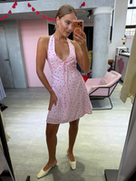 Платье Мона розовый с сердечком