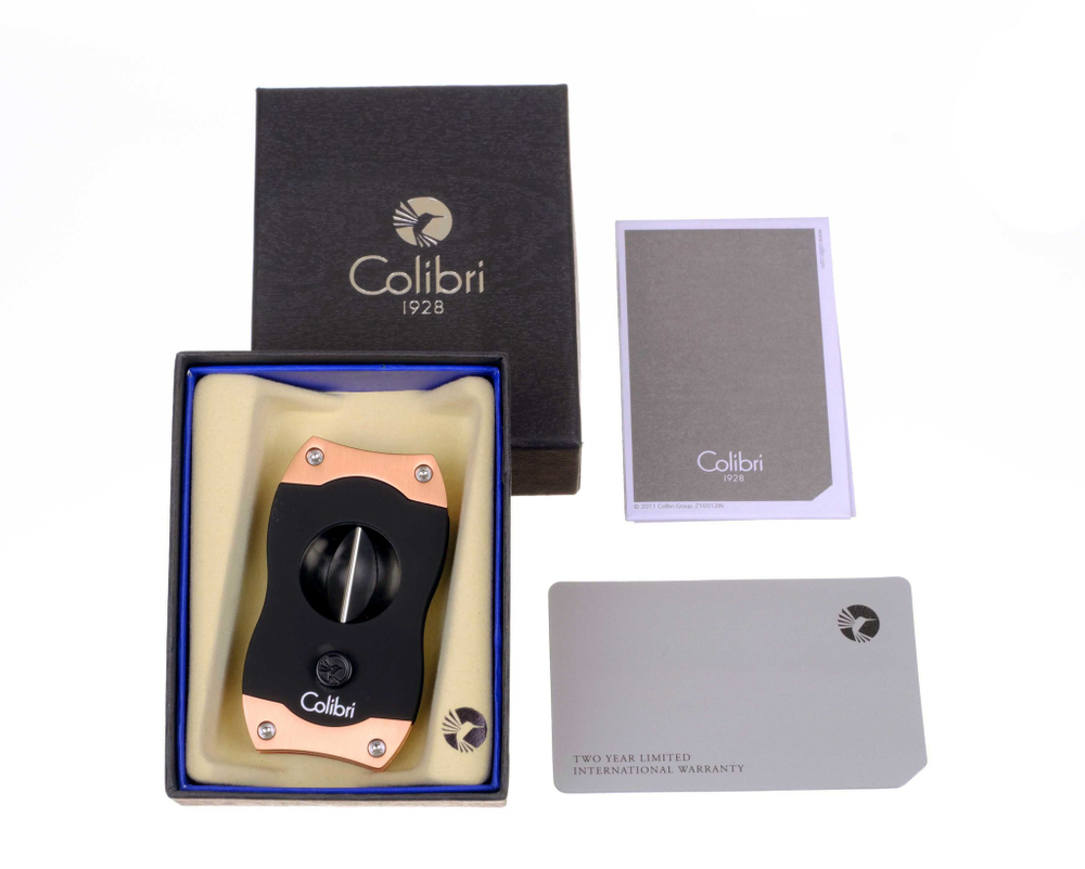 Гильотина Colibri V-cut, черная-розовое золото CU-300T6