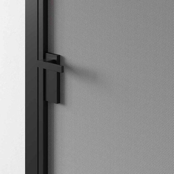 Модель 1AP профиль чёрный матовый цвет лайт грей элегант в алюминиевом моноблоке INTEGRAL в интерьере