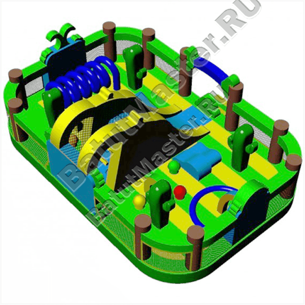 Коммерческий надувной батут "Водопад в джунглях"