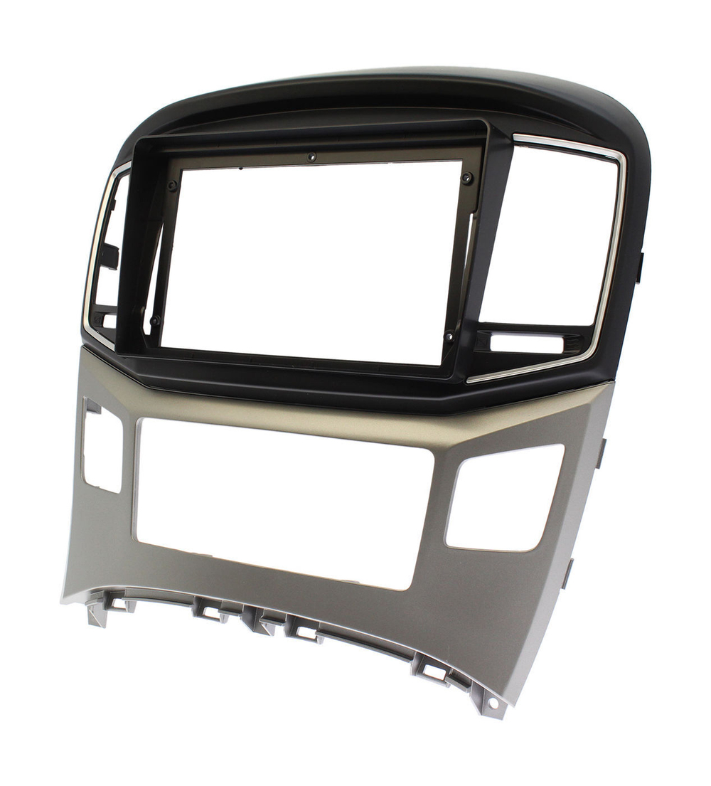 Комплект рамки с разъёмами 9" Hyundai H1 2015-2022 монохром (большая) - Car-Smart 7000