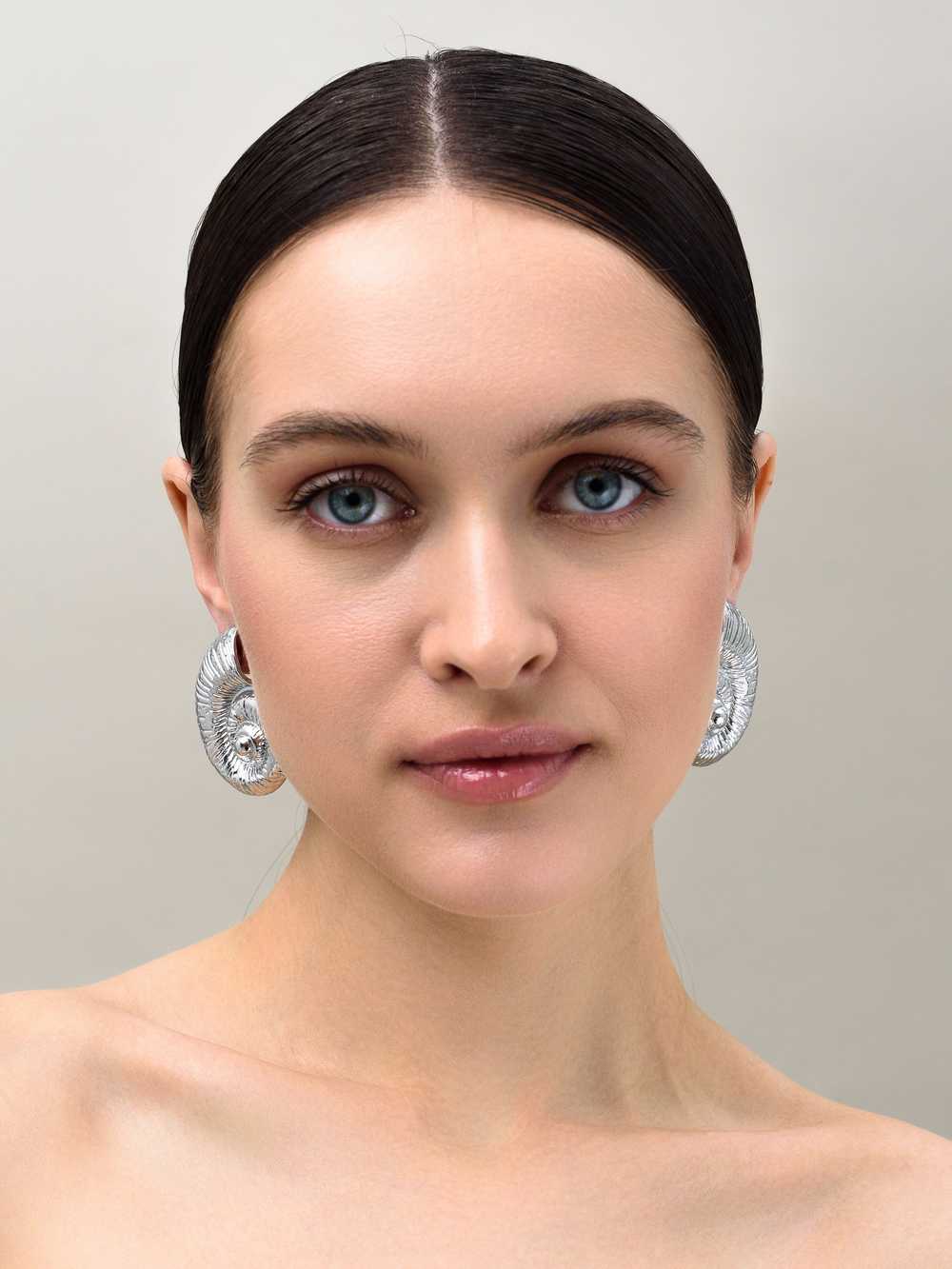 Серьги "Old shell" Silver