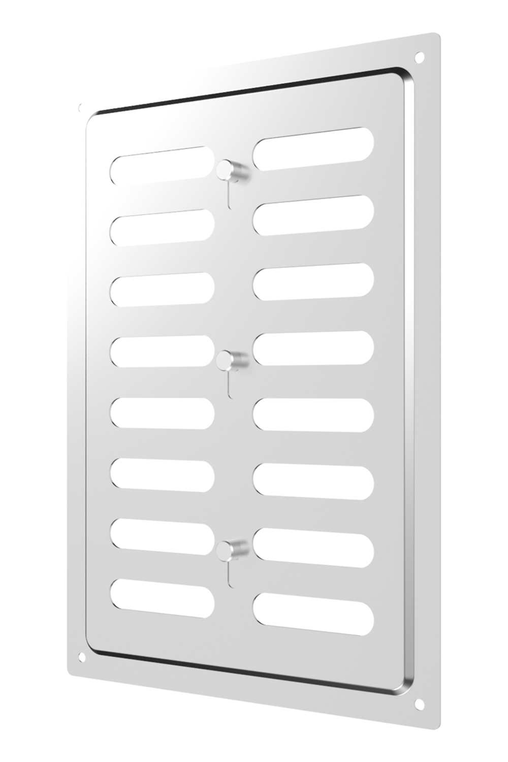 Решетка вентиляционная MER регулируемая 170х240 окраш.сталь Chrome ERA