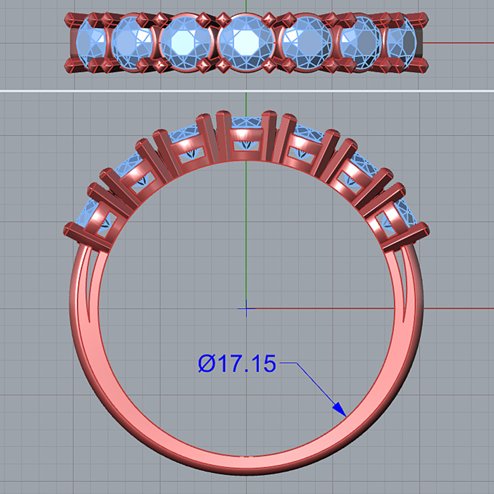 3д модель обручального кольца