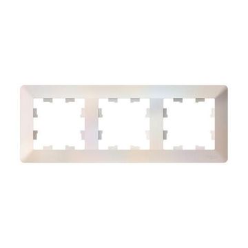 Рамка 3-м AtlasDesign Air жемчуж./дым. бел. SE ATN220403