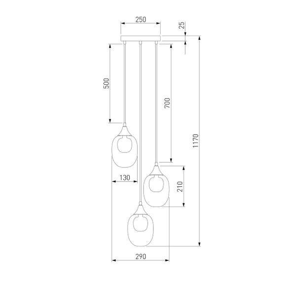 Подвесная люстра Eurosvet Spritz 70216/3 латунь