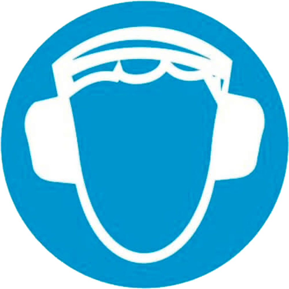 М03 "Работать в защитных наушниках"