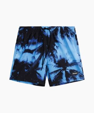 Шорты пляжные мужские Atlantic KMB-227, голубой + черный