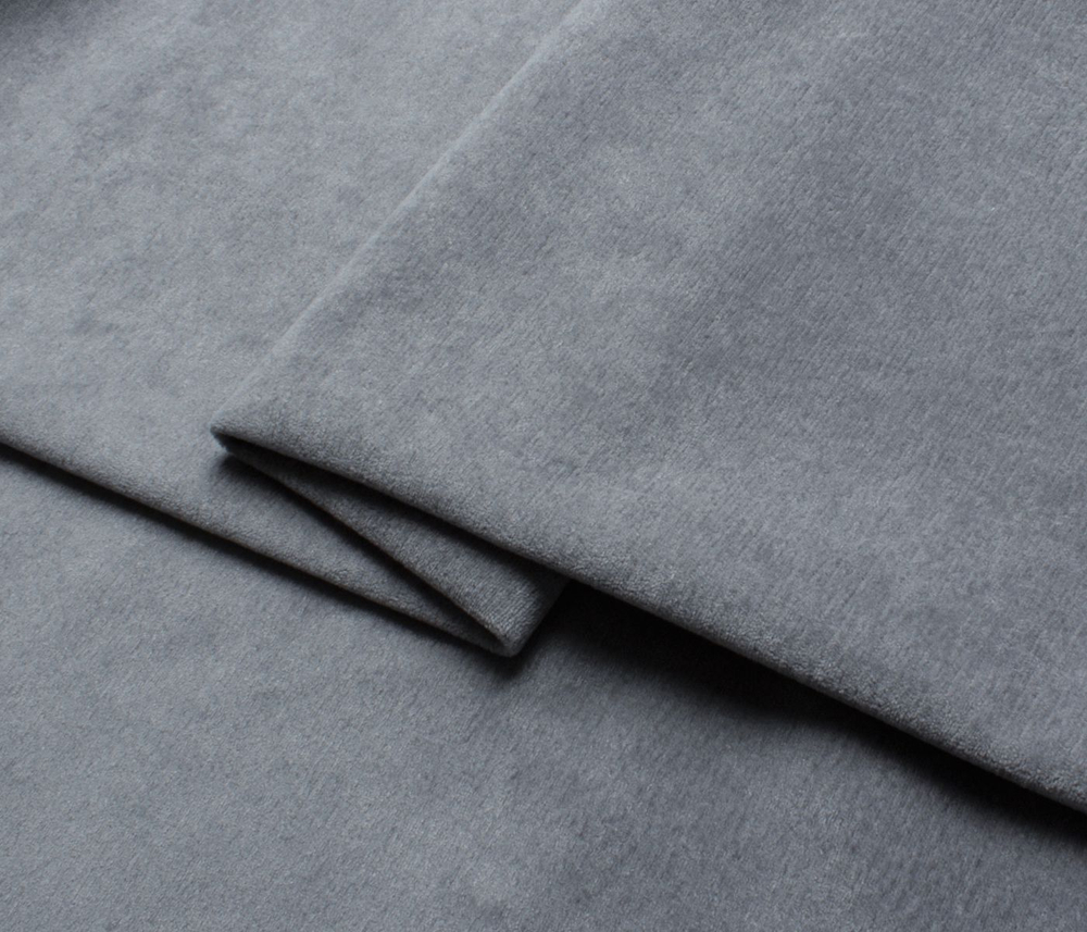 Штора блэкаут Велюр (темно-серый)