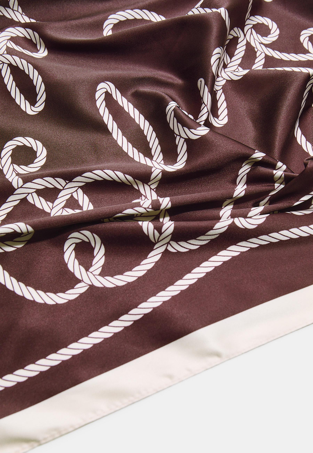 STRADIVARIUS Платок с принтом, бургунди