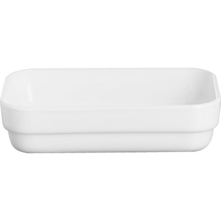 Салатник порционный «Ресторан»; стекло; 250мл; H=3.5, L=14, B=9см; белый