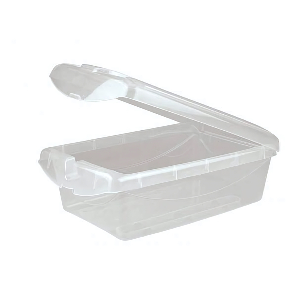 Ящик с откидной крышкой 360х240х130 мм, 7л (бесцветный)