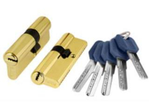 Цилиндр. механизм Z400/60mm (25+10+25) РВ латунь 5ключей  Х