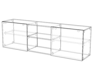 Полка ДЕПО /2000*600*423/ венге / дуб аризона