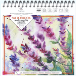 Блокнот-скетчбук 28х28см. 20л. "Quadro superbig aquarelle" мет.греб. акварельная бумага 200г. (ПОЛИН