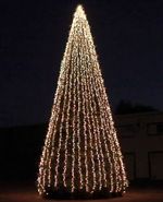 Уличная Гирлянда БЕЗ режимов "Классик одноцветный" (24В) для уличных елок от 3 до 15 м