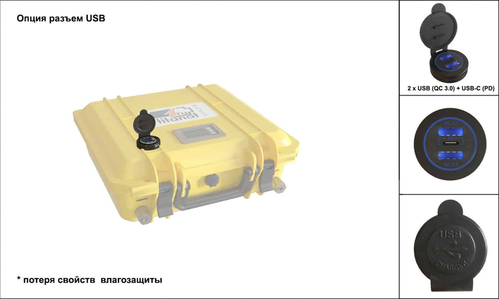 АКБ Titanat LiFePO4 YPB 12V52Ah TK15 100A USB