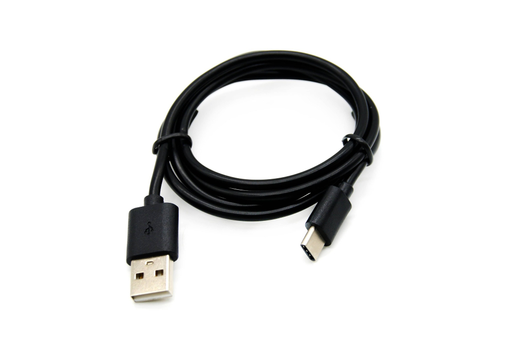 Кабель USB - TypeC MEGA 2A (черный) 1м