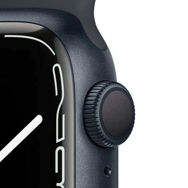 Умные часы Apple Watch Series 7 41mm Aluminium with Sport Band, темная ночь (MKMX3)