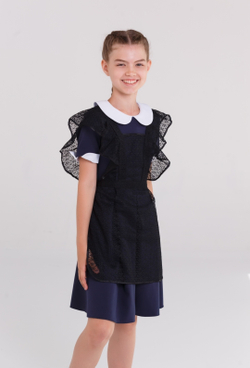 Фартук школьный белый для девочки последний звонок выпускной