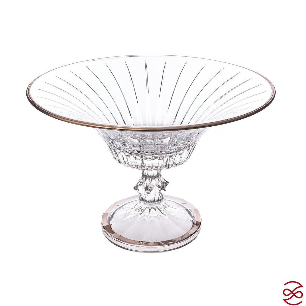 Фруктовница AS Crystal Timeless Платиновая полоса 32 см