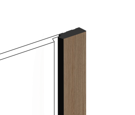 Финишный молдинг декорированный HiWood, 270x3,1 см