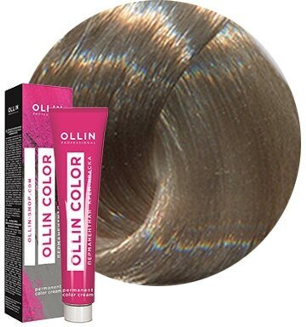 OLLIN COLOR 9/1 блондин пепельный 60мл Перманентная крем-краска для волос
