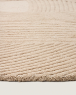 Белый шерстяной ковер Domm 160 x 230 см