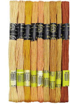 Наборы ниток мулине для вышивания ПНК Киров 9 шт.