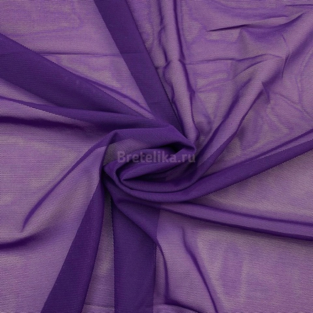 Сетка эластичная фиолетовая однотонная