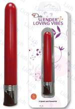 Красный вибромассажер с 5 режимами вибрации