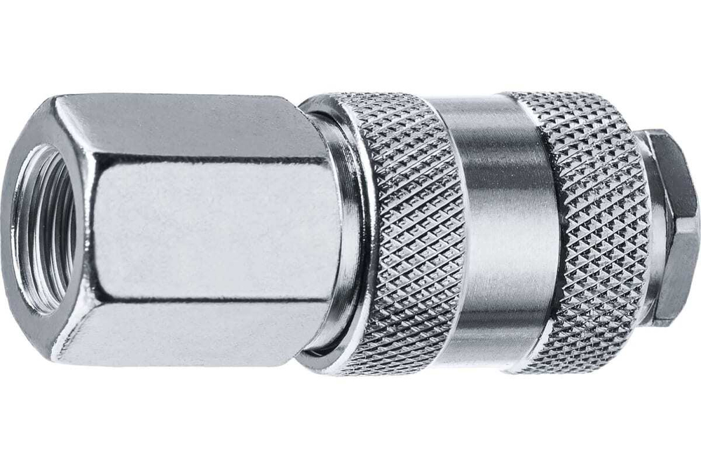 Переходник ЗУБР Профессионал 1/4"F - рапид муфта 64910-1/4