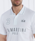 Поло La Martina - белый(YMP320 PK001)