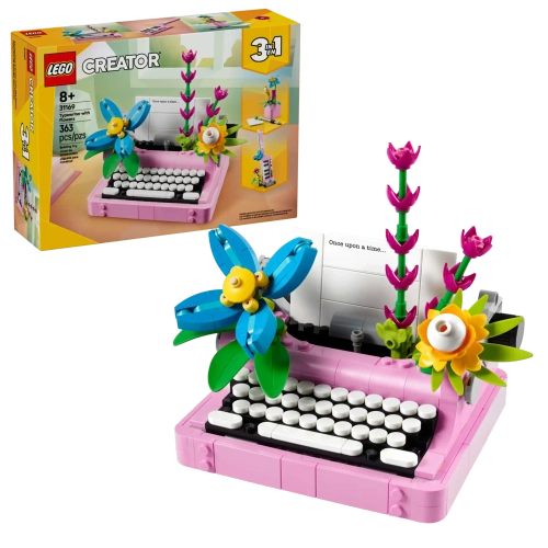 Конструктор LEGO Creator 31169 Пишущая машинка с цветами, 3в1