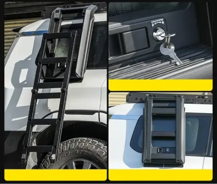 Платформа на крышу с лестницей на Toyota Land Cruiser Prado 250 LC250 Крузак Прадо ящик Маркиза багажник