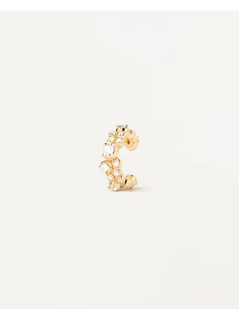 Кафф Bubble серебро 925 пробы покрытое золотом