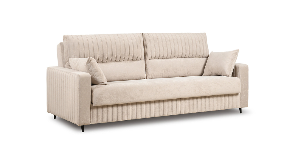 Изабель диван-кровать (велюр бежевый)