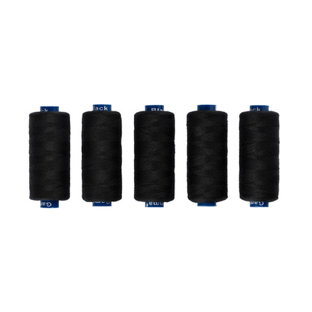 Швейные нитки (полиэстер)40/2 "Gamma" 1 шт, 365 м 400 я, черный