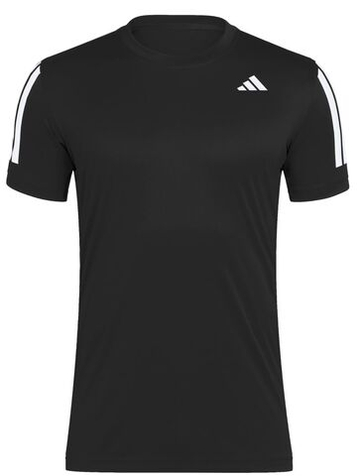 Мужская теннисная футболка Adidas Club Tennis Climacool 3-Stripes - черный