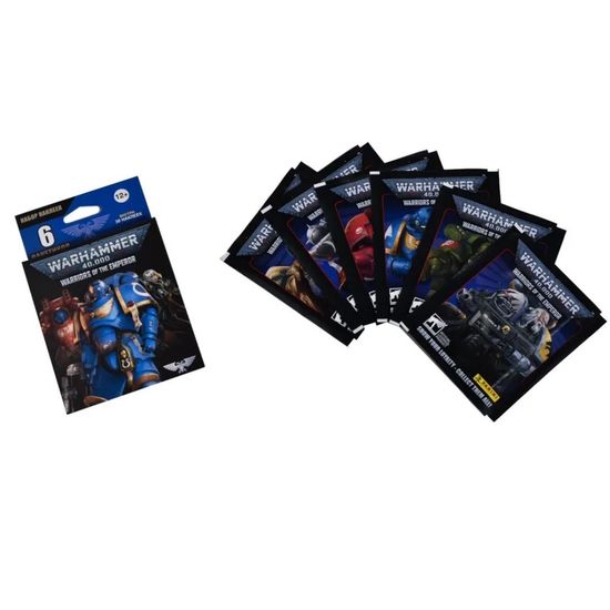 Набор из 4-х блистеров Panini WARHAMMER 40000, 24 пакетика 120 наклеек