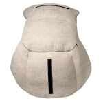 Кресло HUG светло-серый, экокожа, шенилл