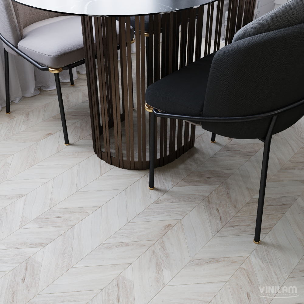 Виниловый ламинат VINILAM PARQUET CHEVRON RI4777CL7 Шеврон Бриссак Glue
