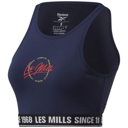 Топ теннисный Reebok Les Mills Beyond The Sweat Crop W - vector navy