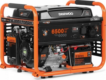 Генератор бензиновый DAEWOO GDA 7500 DFE (бензин/газ)