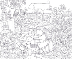 [Vol.2] Wild mouse Yururi's journey sketch. Coloring Book