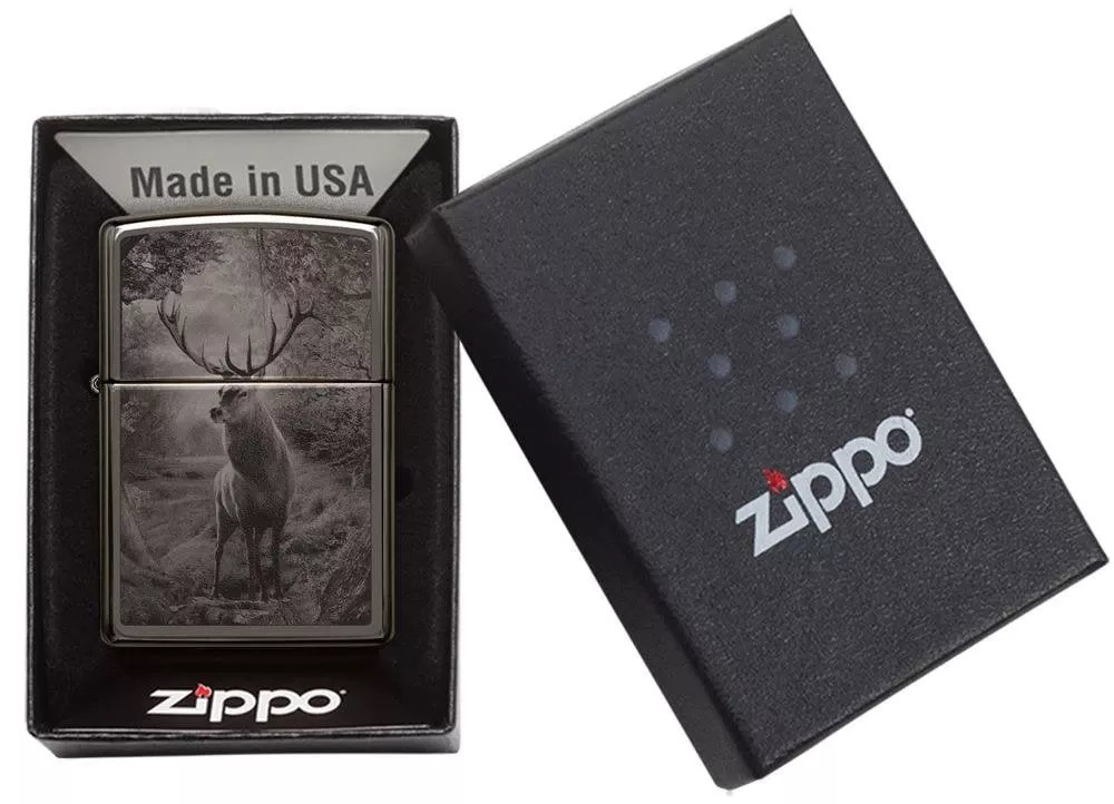 Зажигалка Black Ice® Deer Design ZIPPO 49059