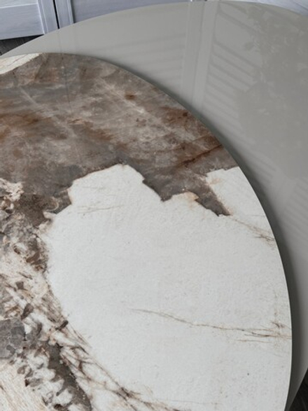 Стол М-City DISAUR Кофейный Никлас (Niklas) Pandora керамика на стекле, МДФ, темно-серый МДФ каркас